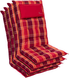 Blumfeldt Sylt, pernă tapițată, pernă pentru scaun, spătar mai înat, poliester, 50 × 120 × 9 cm, 4 x pernă (CPT10_10221533-4_) (CPT10_10221533-4_)