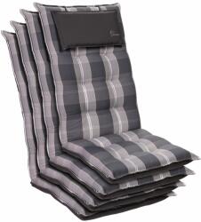Blumfeldt Sylt, pernă tapițată, pernă pentru scaun, spătar mai înat, poliester, 50 × 120 × 9 cm, 4 × perne (CPT10_10240921-4_) (CPT10_10240921-4_)