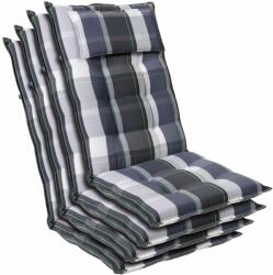 Blumfeldt Sylt, pernă tapițată, pernă pentru scaun, spătar mai înat, poliester, 50 × 120 × 9 cm, 4 x pernă bancă (CPT10_10271259-4_) (CPT10_10271259-4_)