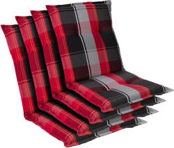 Blumfeldt Prato, pernă tapițată, pernă pentru scaun, spătar mic, scaun de gradină, poliester, 50x100x8cm, 4 x pernă (CPT10_10271970-4_) (CPT10_10271970-4_)