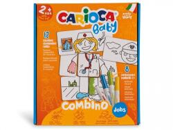 CARIOCA Set creativ markere, Baby 2+ Jobs, 8 culori/set, Carioca SKR151