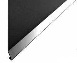 Celox OX Stone és RT erkélyszegélyhez Antracit 100 mm oldalfali magasító takaró lemez 1 szál 2 m teraszprofil balkon élvédő borítás