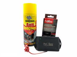  Set: Spray Bardahl 400 ml + Aparat cu ultrasunete împotriva rozătoarelor pentru autovehicule 20 de mp (45330)