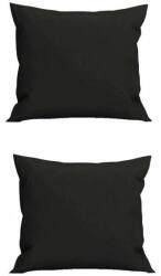 Palmonix Set 2 Perne decorative patrate, 40x40 cm, pentru canapele, pline cu Puf Mania Relax, culoare negru (per-dec-negrux2)