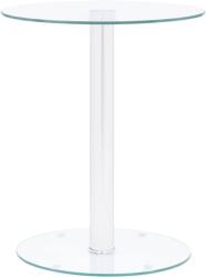 vidaXL Măsuță de cafea, transparent, 40 cm, sticlă securizată (322780) Masa de cafea
