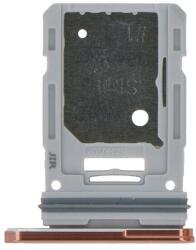 tel-szalk-1926607 Samsung Galaxy S20 FE narancs SIM kártya tálca (2 SIM kártyás telefonokhoz) (tel-szalk-1926607)