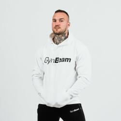 GymBeam PRO Hoodie White pulóver - GymBeam L