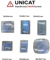  Cabochon Labradorit Albastru Dreptunghi - Patrat -17-26 x 16-25 x 5-7 mm - ( XL ) - 1 Buc