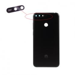 Huawei Y6 2018 akkufedél (hátlap) standard kamera lencsével fekete, gyári