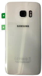 Samsung G935 Galaxy S7 Edge akkufedél (hátlap) kamera lencsével és ragasztóval fehér OEM