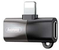 REMAX Fonshion (RL-LA09i) audio adapter fekete (lightning-lightning)