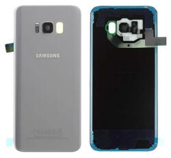 Samsung G955 Galaxy S8 Plus akkufedél (hátlap) kamera lencsével és ragasztóval, ezüst