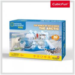 CubicFun Puzzle 3D+Brosura-Lumea De Gheata 73 Piese Cubicfun ACUDS0983h Puzzle