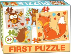 Dohány Baby First puzzle Animale de pădure Dohány cu 4 imagini de la 24 luni (DH63907)