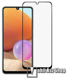 SAMSUNG Galaxy A32 4G (SM-A325F), Üvegfólia, 9H, 0, 33mmm, Full glue, Full cover, Fekete