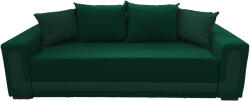 MobAmbient Canapea extensibilă elegantă, verde, saltea relaxa și ladă depozitare - EVA