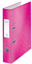 Leitz Biblioraft Leitz 180° WOW, carton laminat, partial reciclat, FSC, A4, 52 mm, roz (L-10060023)
