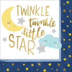 Amscan Twinkle, little star szalvéta 16 db-os 33*33 cm DPA512152