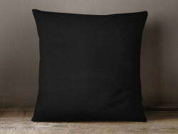 Goldea față de pernă decorativă loneta - culoare neagră 50 x 50 cm