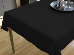 Goldea față de masă decorativă loneta - negru 120 x 120 cm