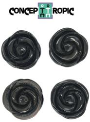  Cabochon din Agata de Forma Floare - 37-39 x 37-39 x 9-12 mm