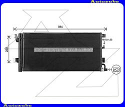 AUDI A6 C8 2018.11-2023.07 /4K/ Klímahűtő "2.0TFSI"" (640x330x12) 940752