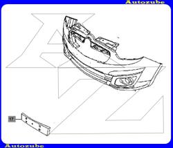 OPEL COMBO D 2011.09-2018.05 /X12/ Első lökhárító rendszámtáblatartó /Gyári alkatrész/ (Egyedi rendelésre, NEM visszáruzható) 735545524