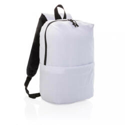 EVERESTUS Rucsac casual, simplu si practic, buzunar frontal cu fermoar, Everestus, 20IAN474, Poliester, Alb, saculet si eticheta bagaj incluse (EVE08-P760-043)