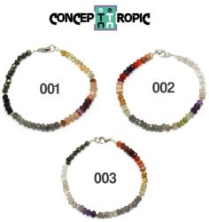  Bratara din Cuart Mixt - Diametru 56 mm - Disc Fatetat - Accesorii Argint 925 - 1 Buc