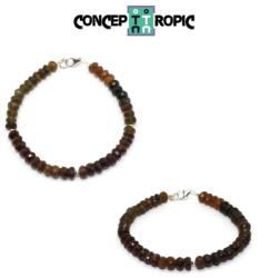  Bratara din Turmalina Petrol cu Turmalina Verde - Disc Fatetat - Accesorii Argint 925 - 1 Buc - concepttropic - 78,00 RON