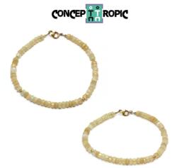  Bratara din Opal de Foc Disc 1, 5-2, 5 x 4-5 mm - Diametru 56 mm - Accesorii GF - 1 Buc