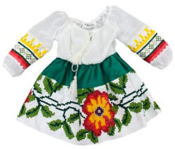 Ie Traditionala Kids Rochita Traditionala stilizata cu motive florale Maria - ietraditionala - 159,00 RON