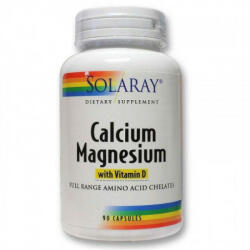 SOLARAY Calcium, Magnesium, Vitamin D - 90 cps