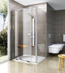 RAVAK Pivot PPS-100 zuhanyfal (szatén-transparent) 90GA0U00Z1 (90GA0U00Z1)