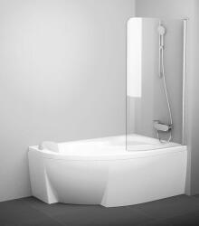 RAVAK CVSK1 jobbos kádparaván 100x150 cm (fehér-Transparent) 7QRS0100Y1 (7QRS0100Y1)