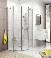 RAVAK Chrome CSKK4-90 zuhanykabin (fehér-transparent) 3Q170100Z1 (3q170100z1)