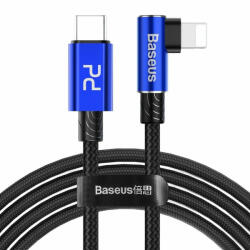 Baseus Cablu de date Baseus MVP Elbow USB Type C Power Delivery / Lightning Cable PD 18W 2m Blue