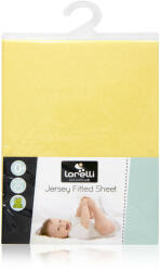 Lorelli Cearceaf Jersey 60/120 cm, Yellow (20050070004) Lenjerii de pat bebelusi‎, patura bebelusi