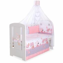 BabyLion 5 részes ágyneműhuzat szett - Rózsaszín macik - babylion