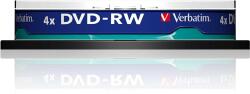 Verbatim DVD-RW Verbatim SL 4X 4.7GB Spindle Matt Silver, 10 buc/set (43552)