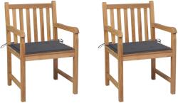 vidaXL 2 db tömör tíkfa kerti szék (3062730/31/32/33/34/35/36/37/38/39)