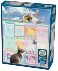 Cobble Hill 500 db-os puzzle - Quilted Kittens (85092) (85092)