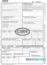  B. CMR A4 6lapos álló "Nemzetközi CMR fuvarlevél" nyomtatvány (B.CMR) - tintasziget