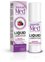 Amoreane Med Lubrifiant Stimulator Liquid Vibrator Aroma Fructe de Padure 30 ml