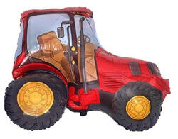 Flexmetal Fólia lufi, nagyforma, piros traktor, 24