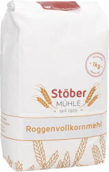 Stöber Mühle GmbH Teljes kiőrlésű rozsliszt - 1 kg