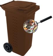  Komposzt BIO kuka, barna 240 L (16230) (16230)