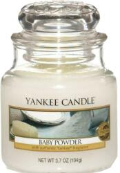 Yankee Candle Lumânare aromată, în borcan - Yankee Candle Baby Powder 104 g