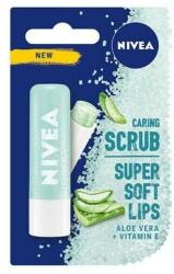 Nivea Scrub pentru buze Aloe Vera - Nivea Caring Scrub Super Soft Lips Aloe Vera + Vit-E Lip Balm 4.8 g