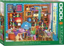 EUROGRAPHICS 1000 db-os puzzle - All you Knit is Love, Paul Normand (6000-5405) (6000-5405)